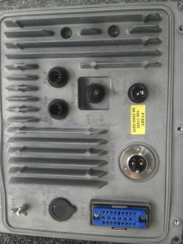Furuno 1830/1930/1940 radar display rear panel w/ power supply pcb & wiring