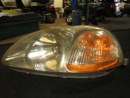 1996-1998 honda civic headlight - left side - oem used