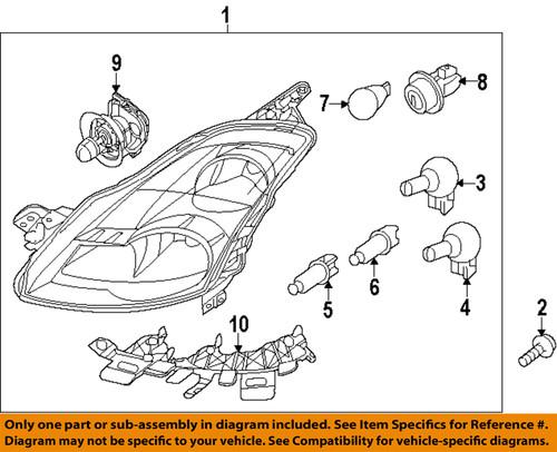 Nissan oem 262979b91a headlight bulb-xenon bulb