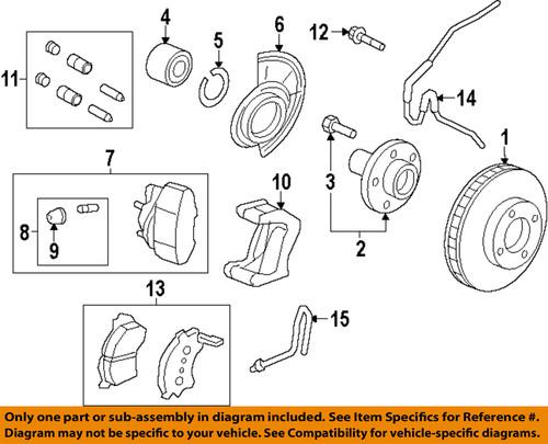 Ford oem bl8z-2078-a brake hose, front/disc brake hydraulic hose