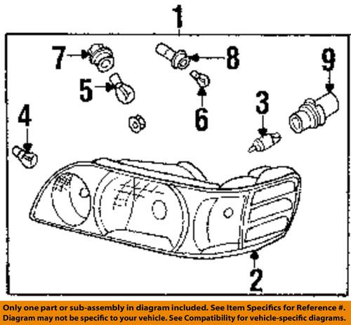 Nissan oem 260600z825 headlight-headlamp assembly