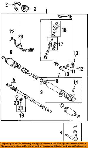 Toyota oem 4551735010 rack & pinion mount bushing