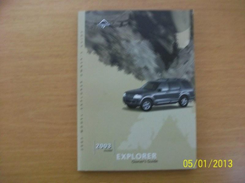 2003 ford explorer    owners manual