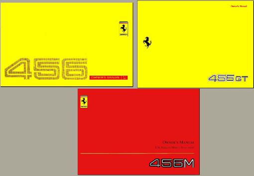 Ferrari 456 gt gta owners manual's tech info 1993-2003