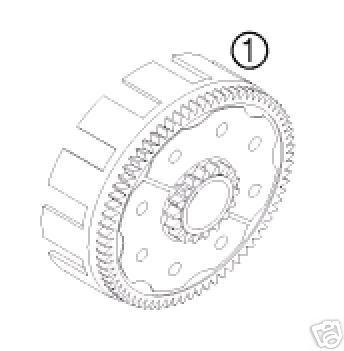 New genuine ktm clutch basket 1998-2009 125 144 200 sx xc sxs 50332001044