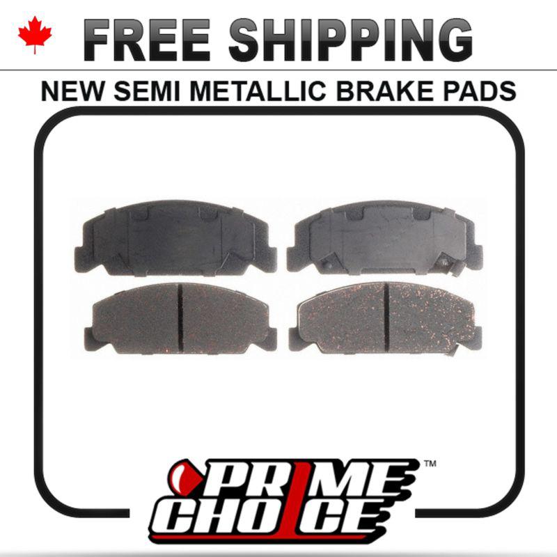 New premium complete set of front metallic disc brake pads with shims