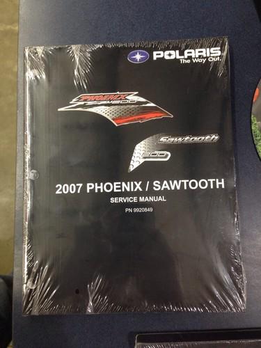 2007 polaris phoenix / sawtooth service manual oem 9920849