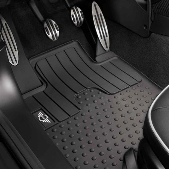 Mini oem factory paceman front and rear rubber all weather mats 