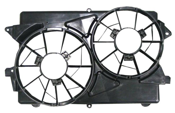 Replacement ac condenser radiator cooling fan shroud 2004-2007 saturn vue 3.5l