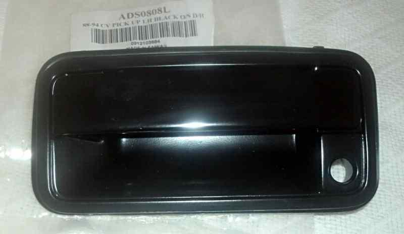 Door handle 88-94 gm pickup outside black front lh 92-94 gm suburban/blazer 