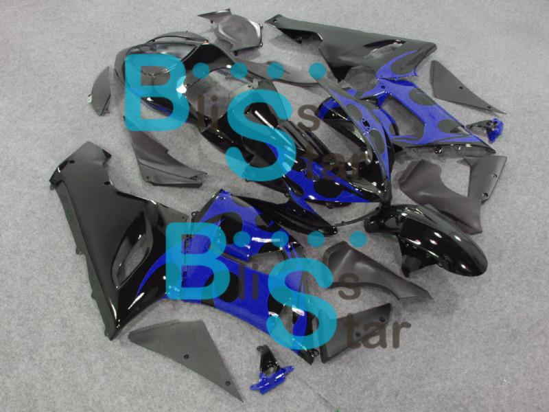 Injection mold fairing kit w13 fit for kawasaki ninja zx6r zx-6r 2005-2006 e37