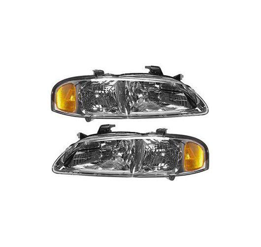 00-01 nissan sentra head light lamp left+right pair new