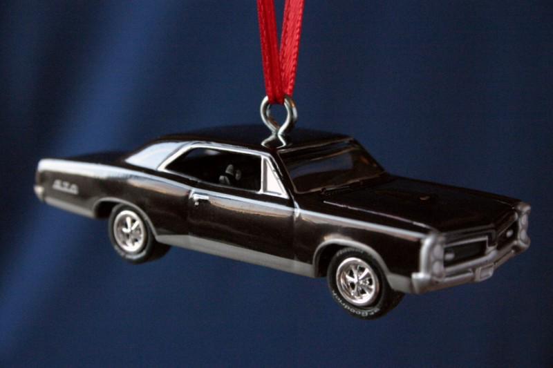 1967 gto * dark maroon /almost black 69 pontiac * christmas tree ornament