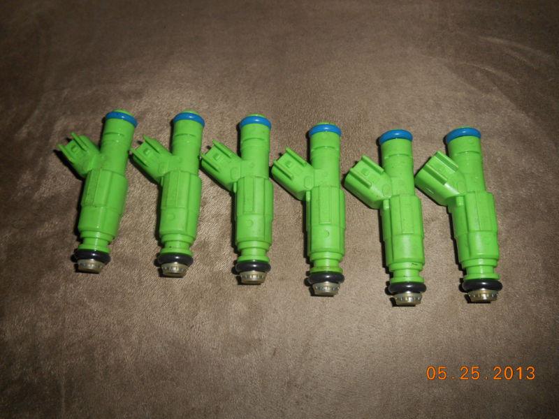 1999-00 ford contour, mystique fuel injectors #xl2e-b5a, set of 6