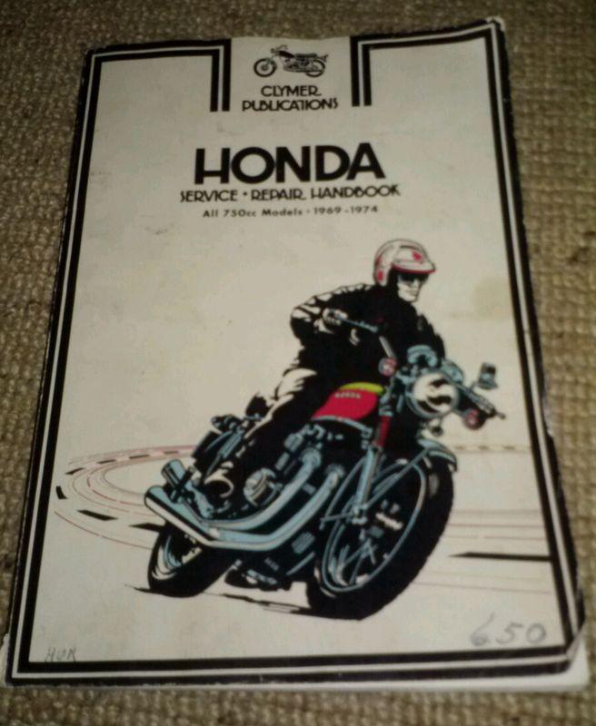 Honda clymer. service repair handbook all 750 models 69-74