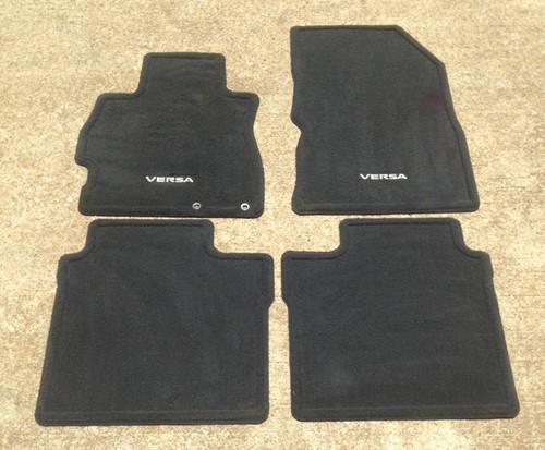 2012 nissan versa black floor mats oem