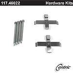 Centric parts 117.46022 rear disc hardware kit