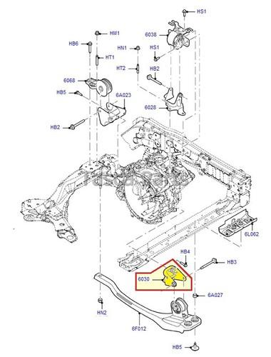 Brand new oem engine support 2005-2012 ford escape mercury mariner #5l8z 6031-aa