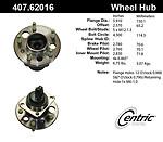 Centric parts 407.62016e rear hub assembly