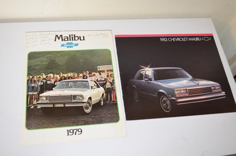 Chevy chevrolet malibu 1979 1983 car showroom vtg 80s brochure catalog book lot 