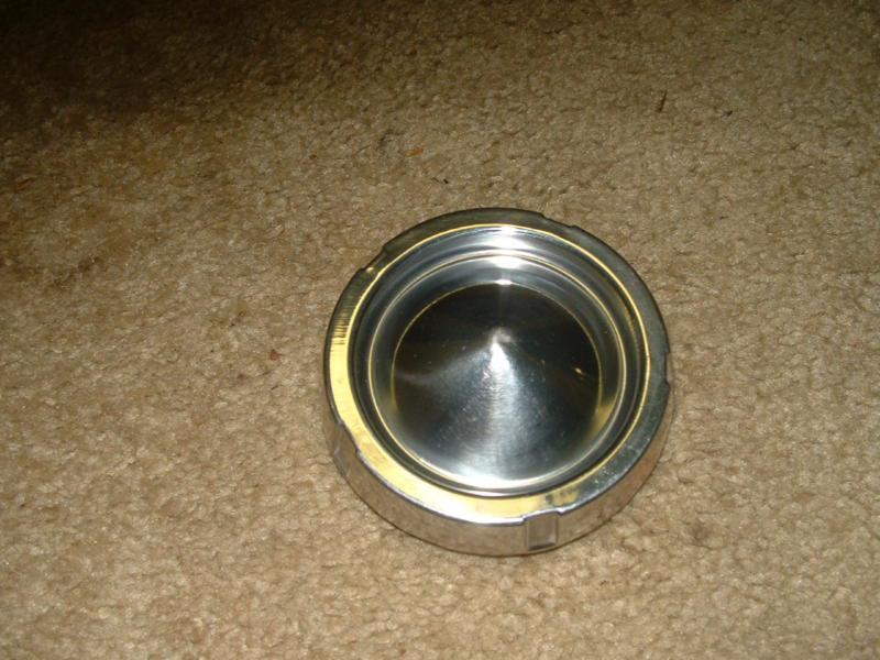 Nos mopar 53 54 dodge coronet stainless steel deep cam gas fuel cap shelfwear