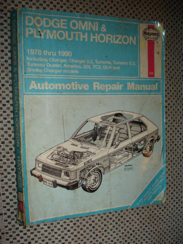 1979 thru 1983 dodge omni & plymouth horizon shop manual service mopar