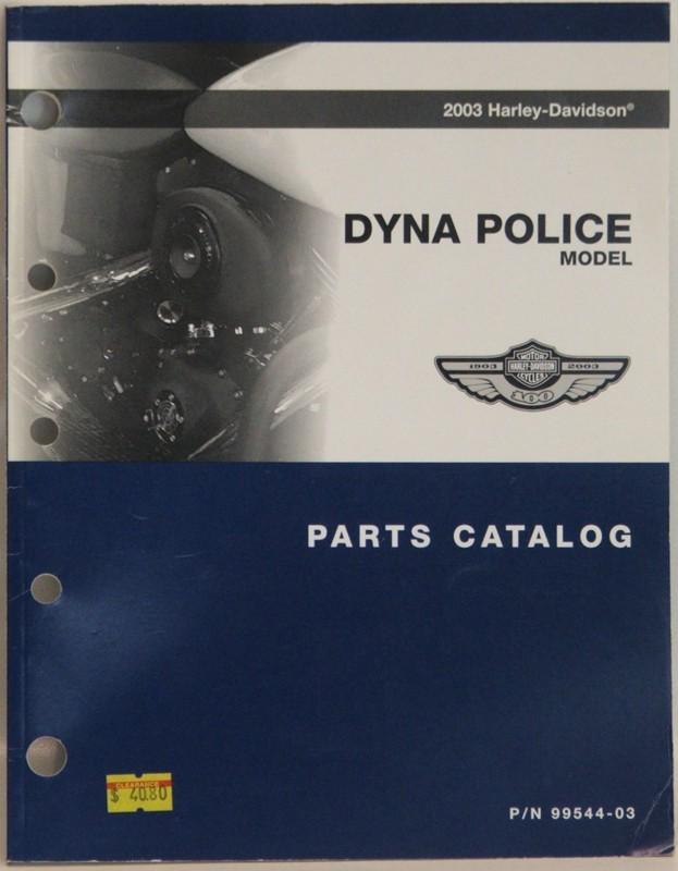 New! factory parts catalog for 2003 dyna police models free shipping