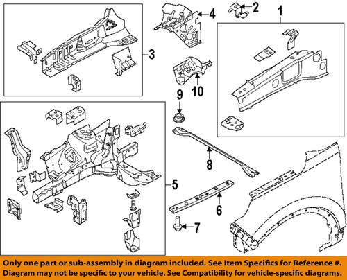 Ford oem bb5z16d119a fender-upper support