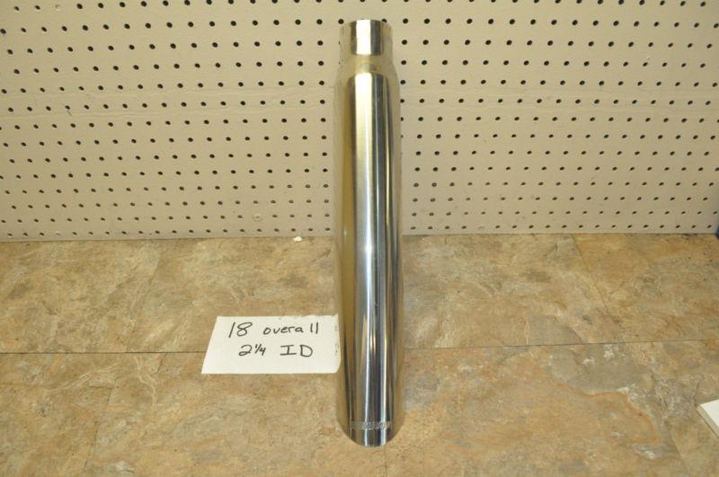 Magnaflow performance stainless steel exhaust tip 2 1/4" inlet 18" oal nice new!