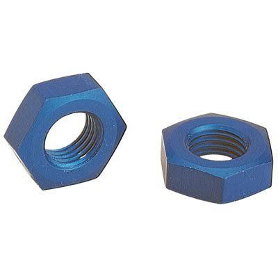 Aeroquip fbm3556 fittings bulkhead nut -3 an aluminum blue anodized pair