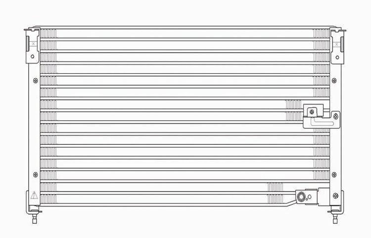 Replacement ac condenser pfc type 98-02 honda accord 2 & 4 door l4 80100s84a00