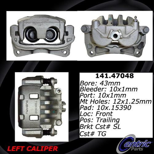 Centric 141.47048 front brake caliper-premium semi-loaded caliper-preferred