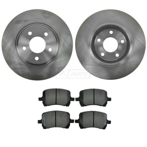 Front disc brake pads & rotors kit set premium semi-metallic for chevy pontiac