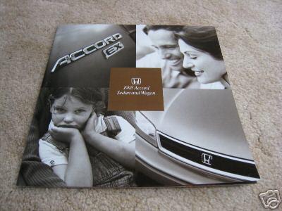 1995 honda accord dx lx ex v6 sedan wagon sales brochure dealer literature