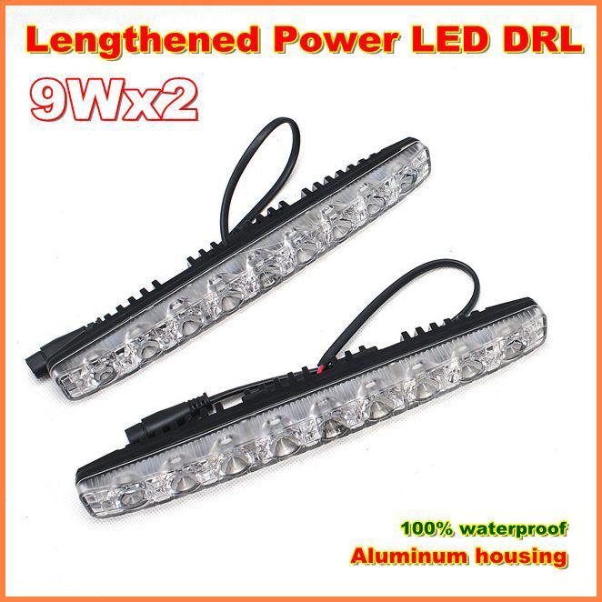 Genuine 18w lengthened led daytime running light ce cqc drl 100% waterproof ip68