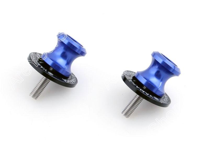 6mm swingarm sliders spools yamaha yzf r1 r6 r6s fz6 fz8 xjr 1300 blue