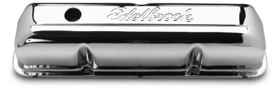 Edelbrock 4462 signature series steel chrome valve covers -  ede4462