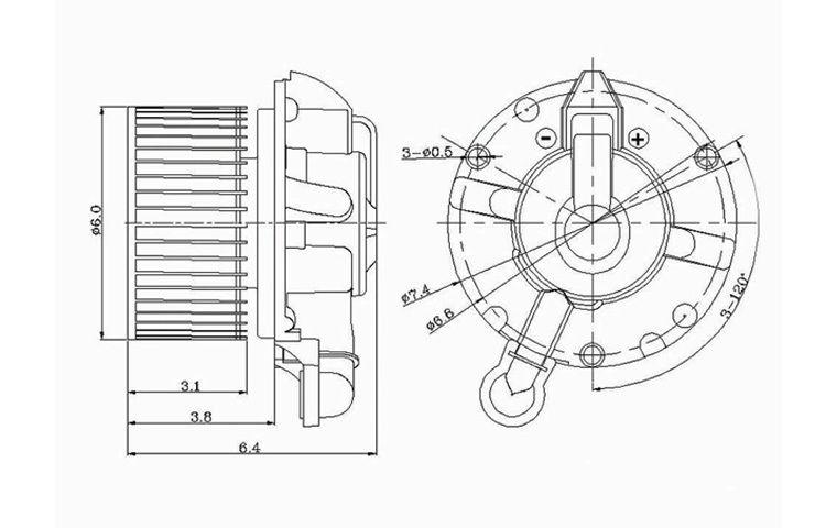 Replacement blower motor assembly 99-02 1999-2002 mercury villager xf5z19805ca