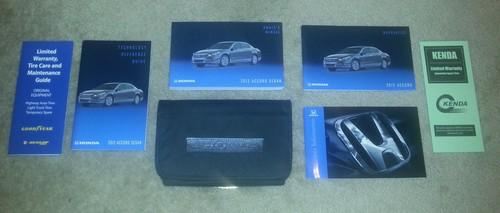 2012 12 honda accord sedan owner's owners manual set books oem **excellent**