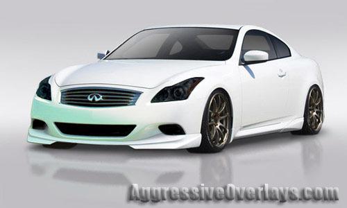 Infiniti g37 coupe smoked head light overlays tint film