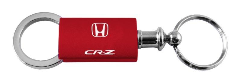 Honda crz red valet metal keychain car key ring tag key fob logo lanyard