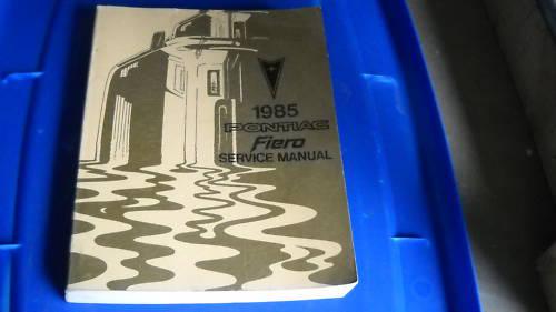 1985 pontiac fiero service shop repair manual oem 85