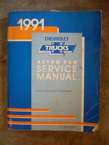 1991 91 chevy chevrolet astro van service shop repair book manual