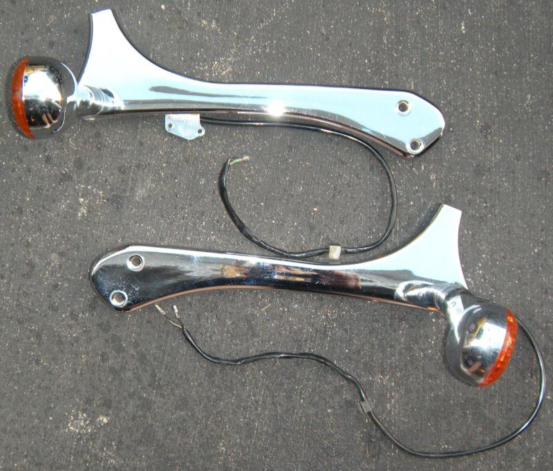 Suzuki savage ls 650 motorcycle rear fender struts chrome turn signals blinkers