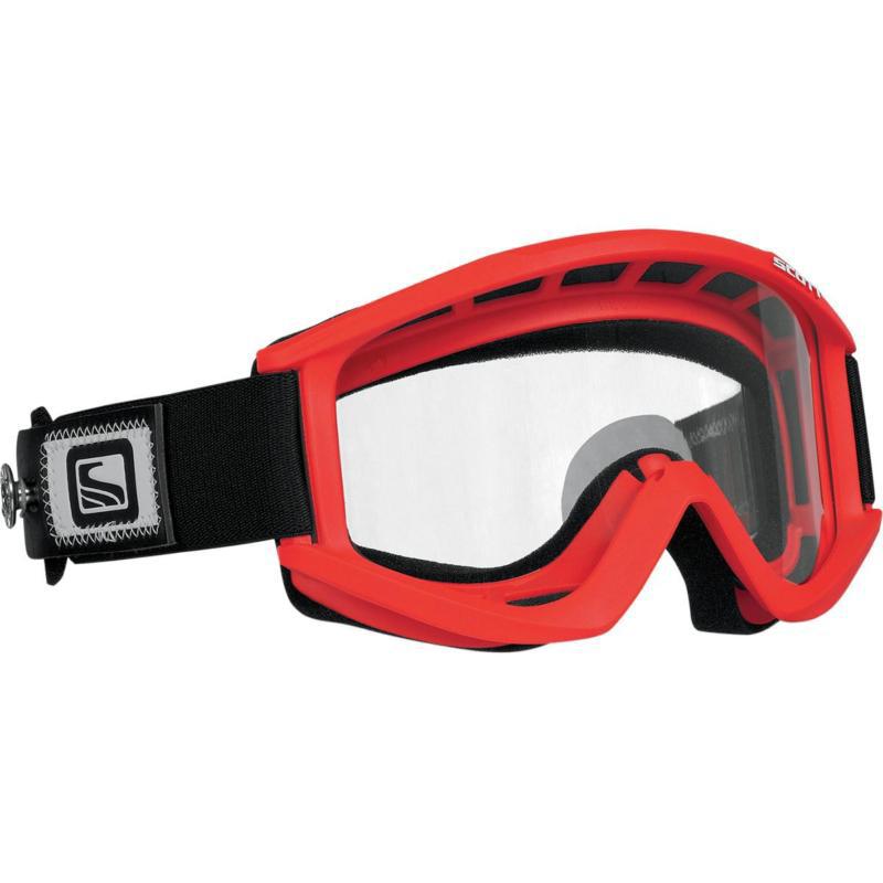 Scott usa recoil speed strap goggles red/clear lens