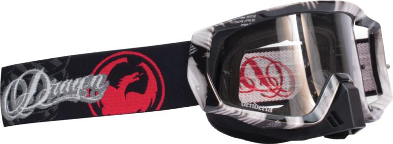 Dragon alliance vendetta goggles nate adams x-ray/clear lens