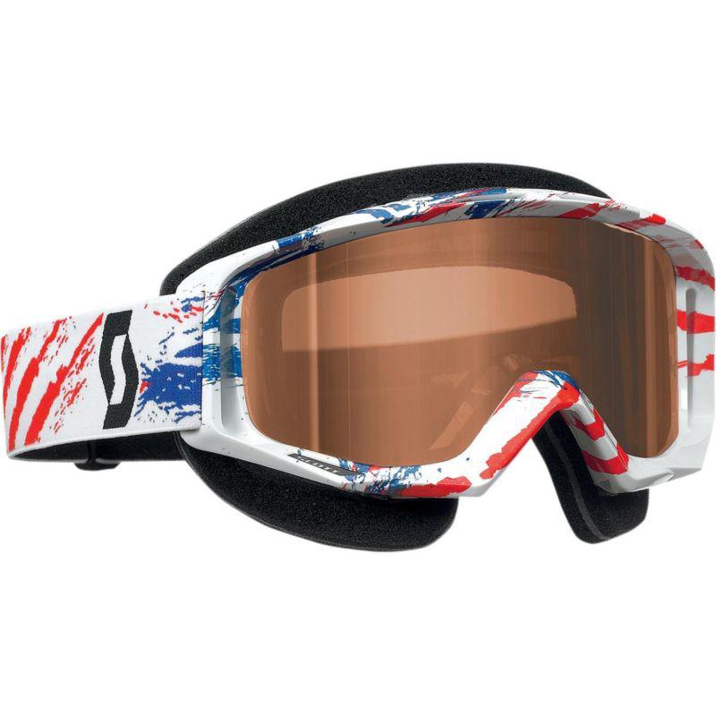 Scott usa tyrant snowcross goggles mxon red/blue/rose lens