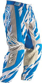 Fly racing youth kinetic pant 2010, blue/silver, 20 motocross enduro atv