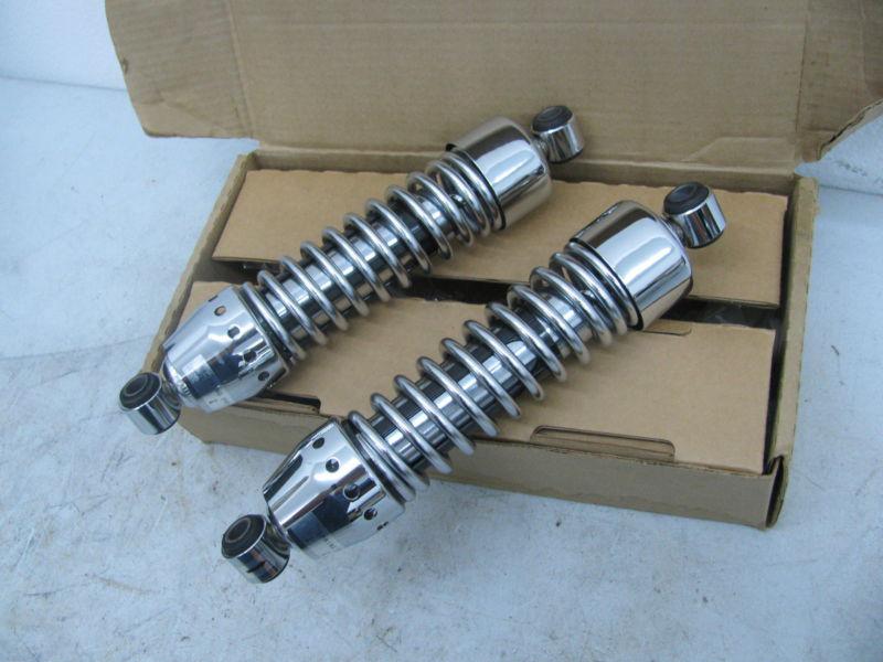 New harley low profile rear suspension chrome shocks sportster #54733-04