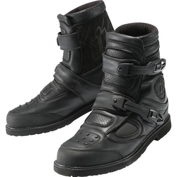 Black 9.5 icon patrol waterproof boots